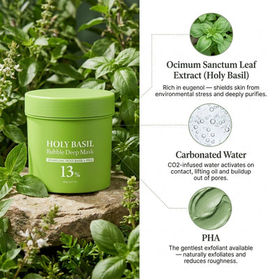 Holy Basil bubble mask